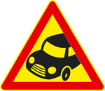 Aloitus: aja seuraavan auton rinnalle, niin että väliin jää metri.