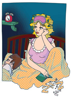 Young woman, sleep now! Yli 40-vuotiaana nukut kuitenkin huonosti.