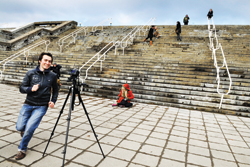 Linnahallilla paitsi ryypätään, myös kuvataan elokuvia. Vauhdissa yliopiston elokuvaopiskelijat.