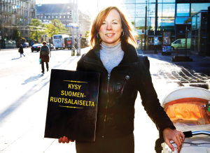 RKP:n varapuheenjohtaja Anna Bertills vastasi suomenruotsalaisia koskeviin kysymyksiin.