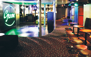 Kaikki Grooven alakerran pintamateriaalit on uusittu.