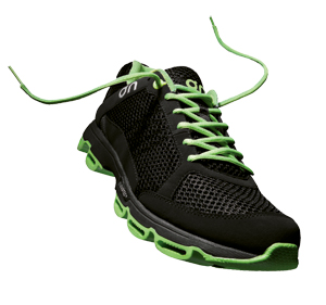 ON Running -juoksukenkien pohjan 13 iskunvaimenninta vähentävät niveliin kohdistuvia iskuja.