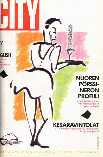 Numero 6/1987. "Niin paljon meteliä, niin paljon mielipiteitä, ettei yhteen vuoteen niin paljon kuvitellut mahtuvankaan. Mutta jos ne mahtuisivatkin paremmin yhteen ikään, yhteen sukupolveen. Meihin." -Kari Kivelä Cityn 1-vuotispääkirjoituksessaan.