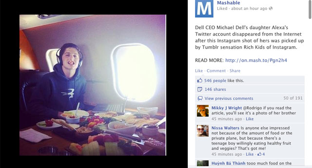 Alexa Dellin jakama kohtalokas Instagram-kuva.