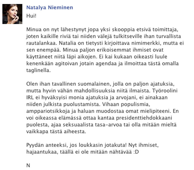 Ruutukaappaus tapahtuman Facebook-sivulta.