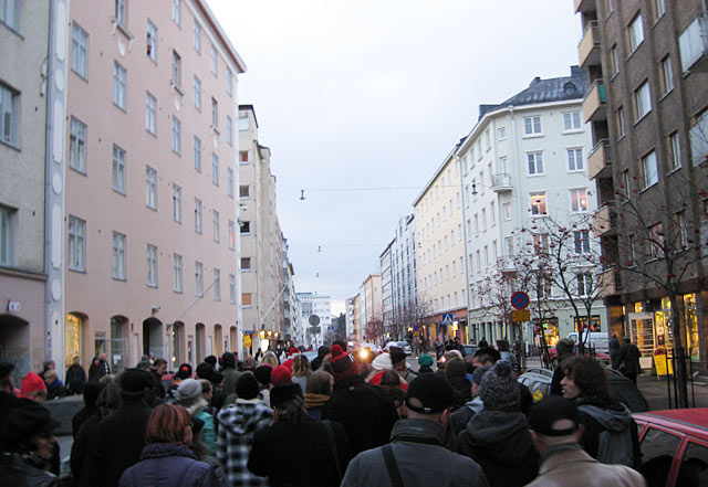Vaasankadun joulukadun avajaiset - sopii hyvin kesäjuttuun.