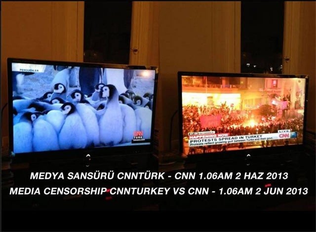 Turkin CNN kertoi pingviineistä.