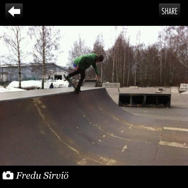 "Loistava miniramppi ja hauska pikkuparkki Matinkylässä."