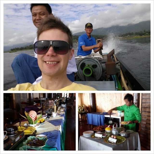 Aamupalan jälkeen lähdimme Inle järvelle seikkailemaan.