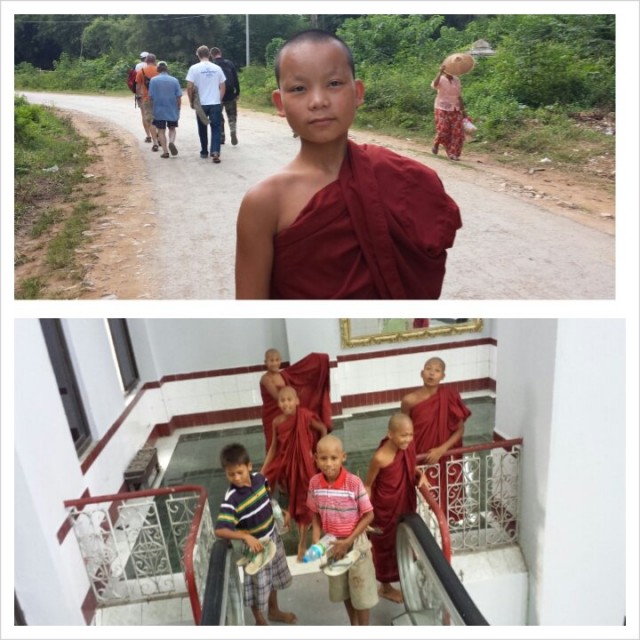 Nuoria kasvamassa oikeiksi munkeiksi.