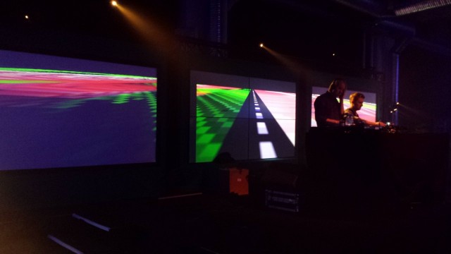 Musiikkia ja biletunnelmaa koristi hienot valoshowt ja visualisoinnit.