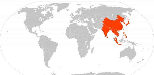 Maapallolla asuu 7000 miljoonaa ihmistä. Näistä puolet kartan punaisella alueella. Etsi omat 5 tai 50 miljoonaa ostavaa asiakastasi tästä yleisöstä.