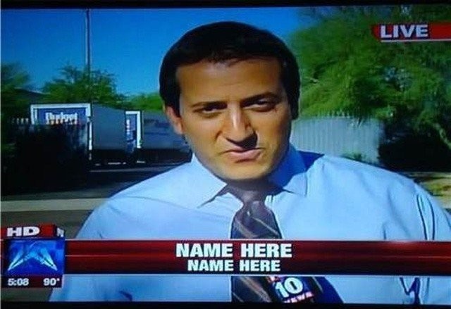 Pitäisikö nimen tulla kahteen kertaan?