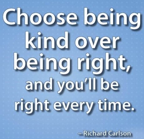 Kuten totesin noin kuukausi sitten: "Olen mieluummin onnellinen kuin oikeassa."