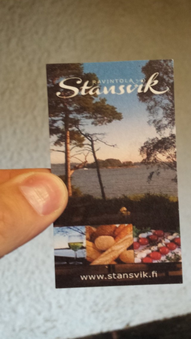 Stansvikissa on ravintola ja sauna.