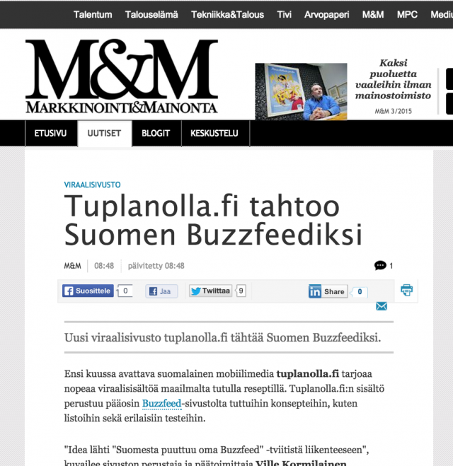 Tämä uutinen sensuroitiin MarMai:lla? Miksi?