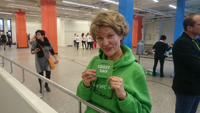 Kerava Crazy Day -tapahtuman "äiti" Keravan kaupungin elinkeinokoordinaattori Pirjo Leino.