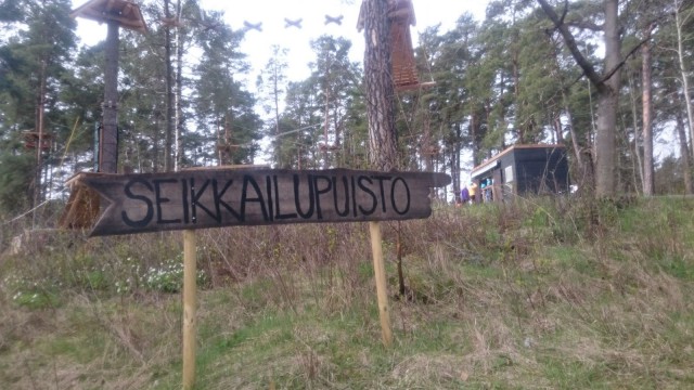 Seikkailupuisto Korkee Helsinki Mustikkamaa