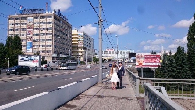 Hääpari. Kaliningrad, Venäjä.