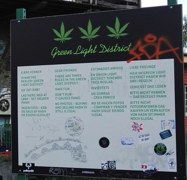 Christiania Green Light District rules.