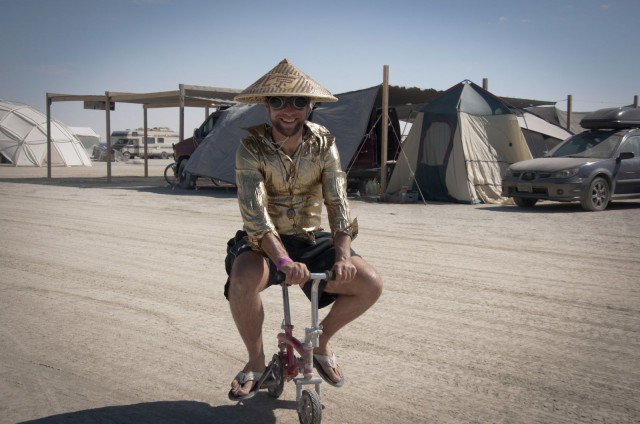 Polkupyörä on Burning Manin suosituin kulkuneuvo.