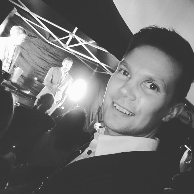 Sarjayrittäjä Ilkka Lavas, stagella Norjan kruununprinssi Haakon.