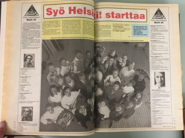 Maailmanhistorian ensimmäiset SYÖ!-viikot näyttivät City-lehdessä tältä.