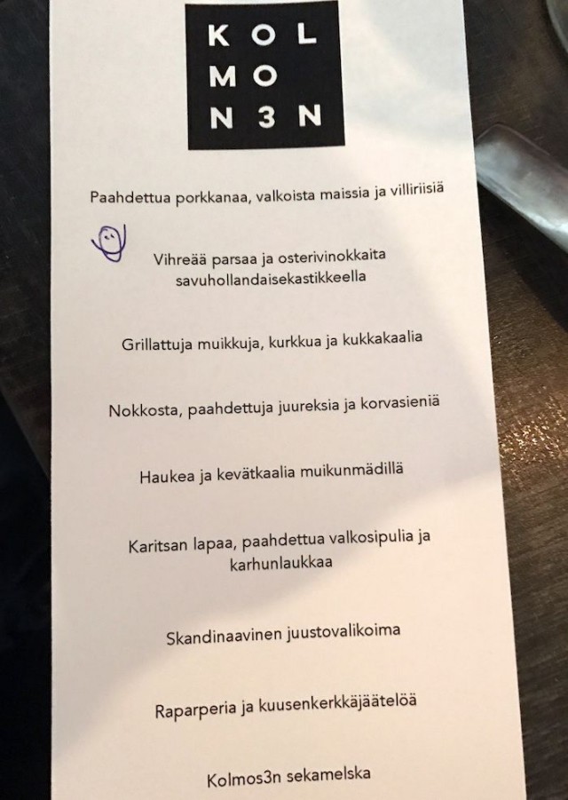 Illan menu