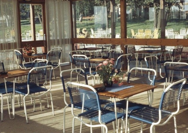 Vastikään avatun Mestaritallin tunnelmaa vuodelta 1960.