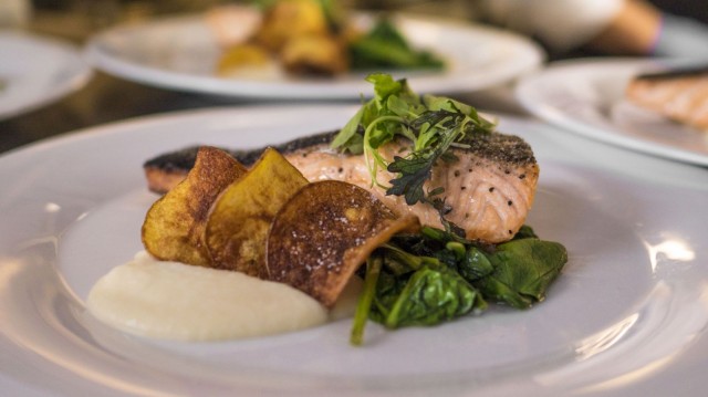 Hiillostettua lohta.