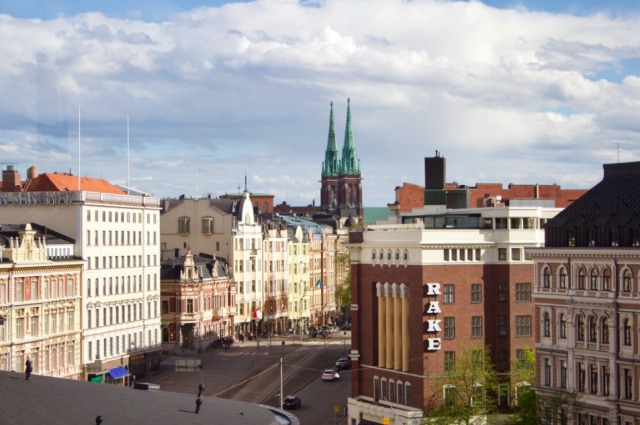 Stockmann Roofilta on mahtavat näkyvät Erottajan suuntaan.