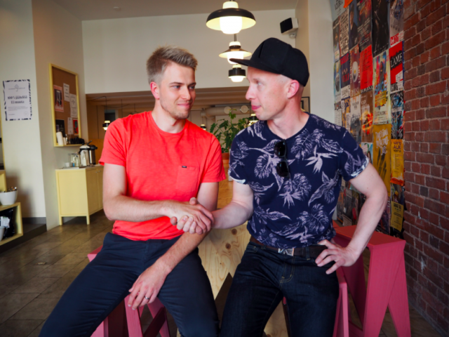 Henri Hämäläinen (vas) Forenomista ja Jouni Toivanen Eggistä.