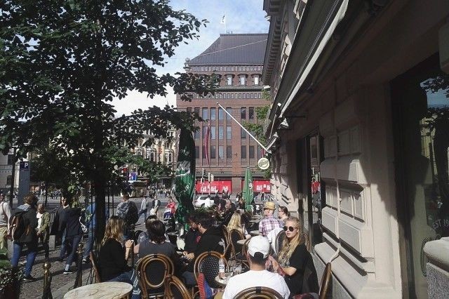 O'Learys on keskellä keskustan vilinää.