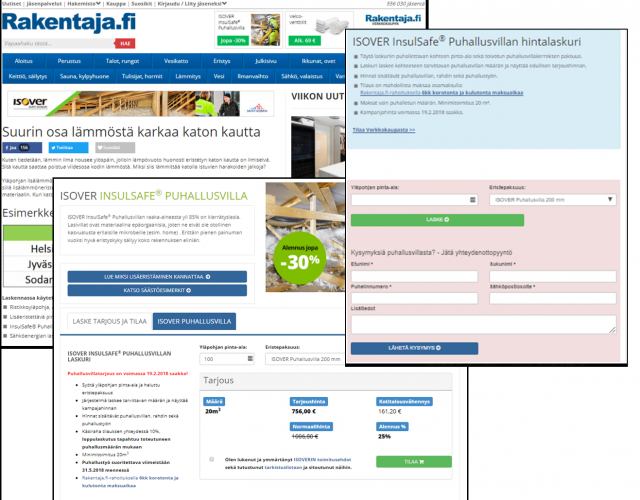 Artikkelit integroituvat laskureihin ja tilauslomakkeisiin.