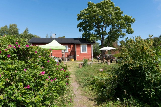 Syötävään puistoon voi tulla viettämään aikaa milloin vaan.