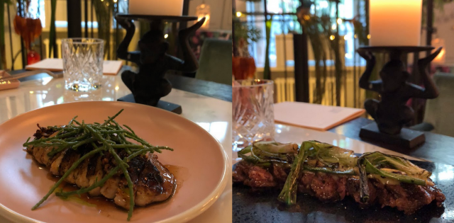 Kana ja pihvi Mini Mains -osiosta