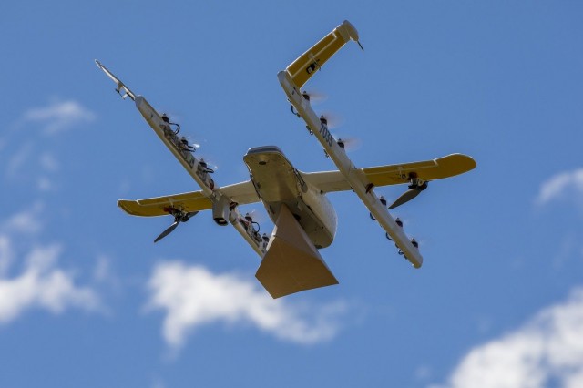 Tältä näyttää Wingin kotiinkuljetusdrone.