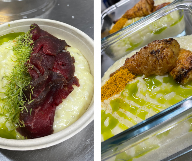 Tarjolla on ollut mm. kuusenhavurisottoa ja sokerisuolattua hevosta sekä lipstikkarisottoa palsternakan ja tyrnin kera.