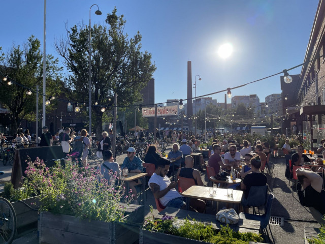 Terasseja löytyy Teurastamolta joka lähtöön.