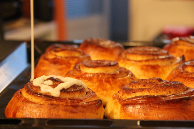 Finnabo on korvapuustin ja cinnamon bunin yhdistävä leivonnainen.