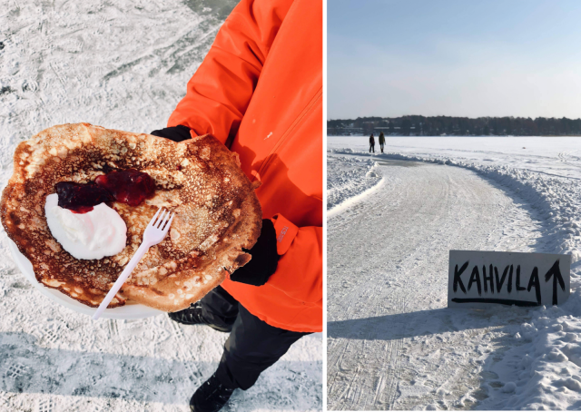 Muurinpohjaletut lämmittävät talviulkoilijoiden mieltä.