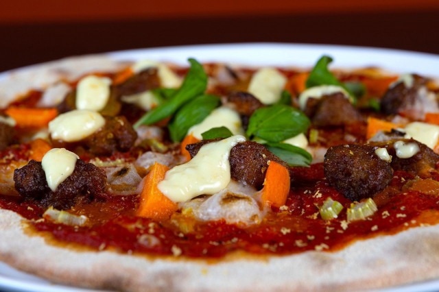 Secret Sauciety Pizzan vegeannos maistuu kaikille!