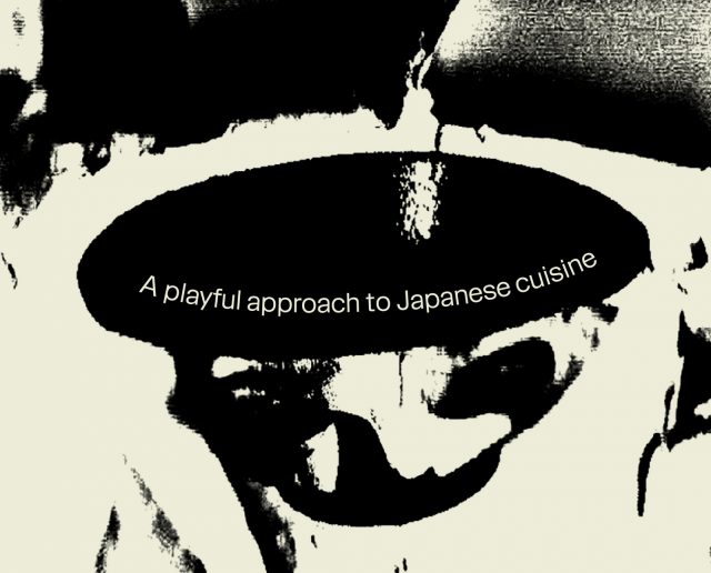 Ravintolaa varten on valmistettu käsin lähes kaikki sake-kupeista jakkaroihin ja hyllyihin.