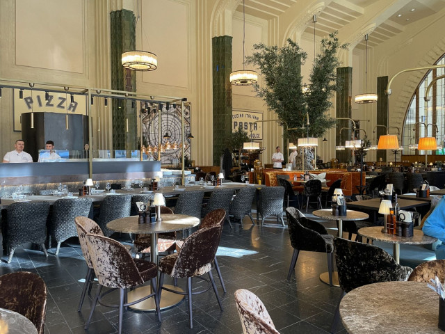 Pizzauuni on Olivian keskiössä.