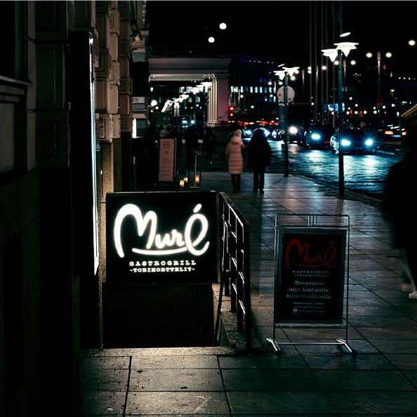 Uusi kutsuvampi ja kokonaisuutena paremmin toimiva lokaatio löytyy paraatipaikalta Pohjoisesplanadi 17:sta. Kuva: Atria/Gastrogrill Muré.