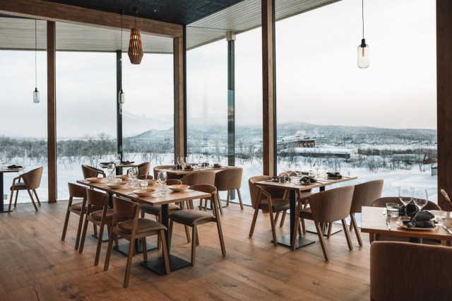 Upeat tunturimaisemat ovat Ravintola Rakan ehdoton valttikortti.