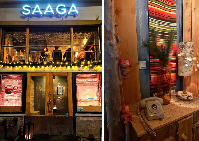 Jouluinen tunnelma tulee vastaan jo heti ulko-ovella.